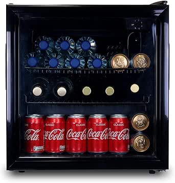 sia DC2BL Black Undercounter 18 Bottle Capacity Fridge