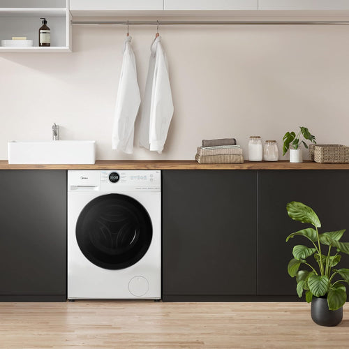 Midea MF20EW100WB - Wi-Fi Connected - White 10KG Washing Machine - 1400 RPM - A energy
