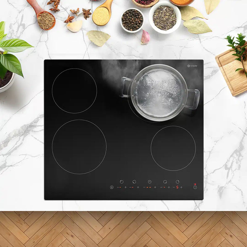 Caple C817C - Black Ceramic Hob - 4 Zones - Touch Control
