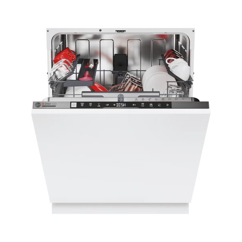 Hoover HI5C6F0S-80 Wi-Fi Connected Silver Integrated Dishwasher