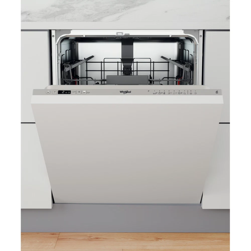 Whirlpool W2I HD524 UK Silver Integrated Dishwasher E energy