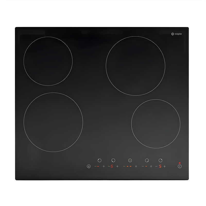 Caple C817C - Black Ceramic Hob - 4 Zones - Touch Control