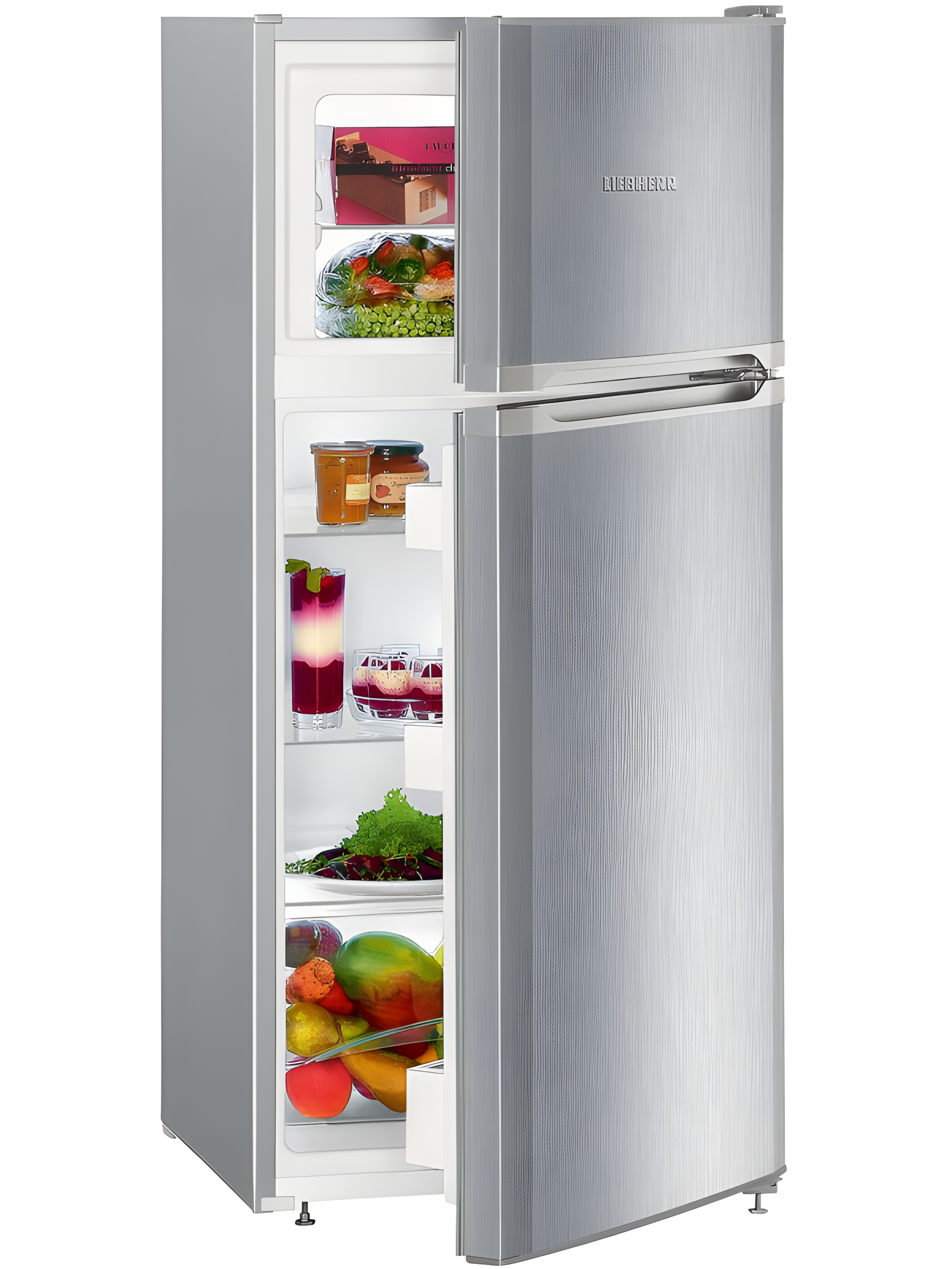 Liebherr CTELE2131 - Silver Freestanding 80/20 Fridge Freezer - E