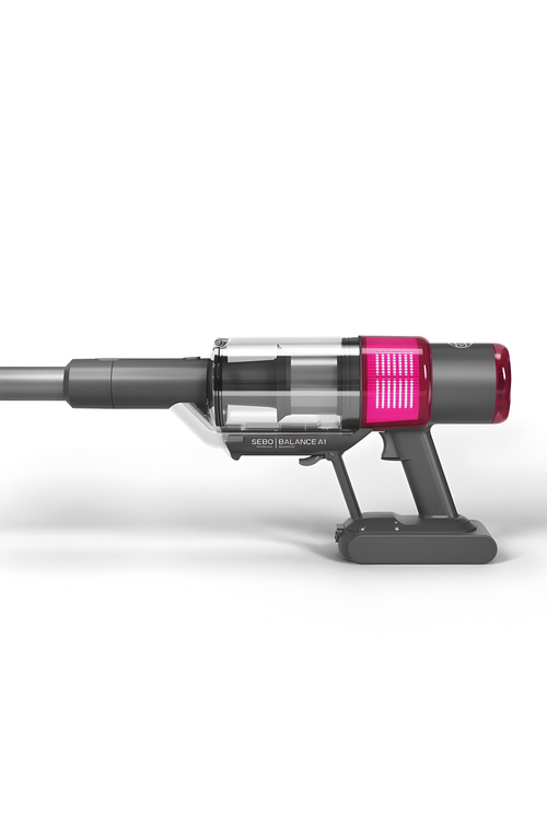SEBO BALANCE A1 - Magenta Vacuum Cleaner - Cordless Stick - 400W Motor