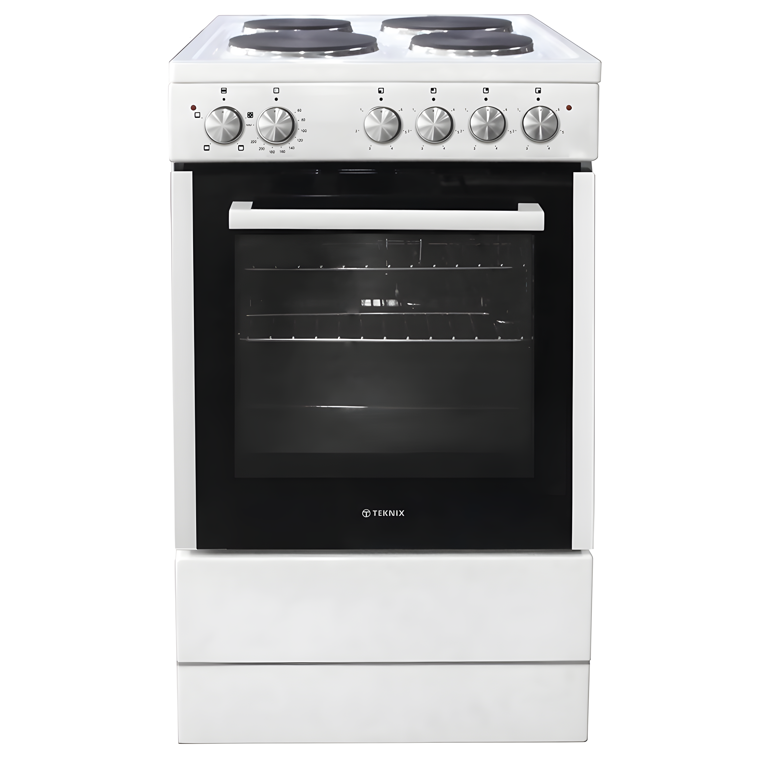 Teknix TKES54W - White 4 Zone Electric Single Oven - Manual