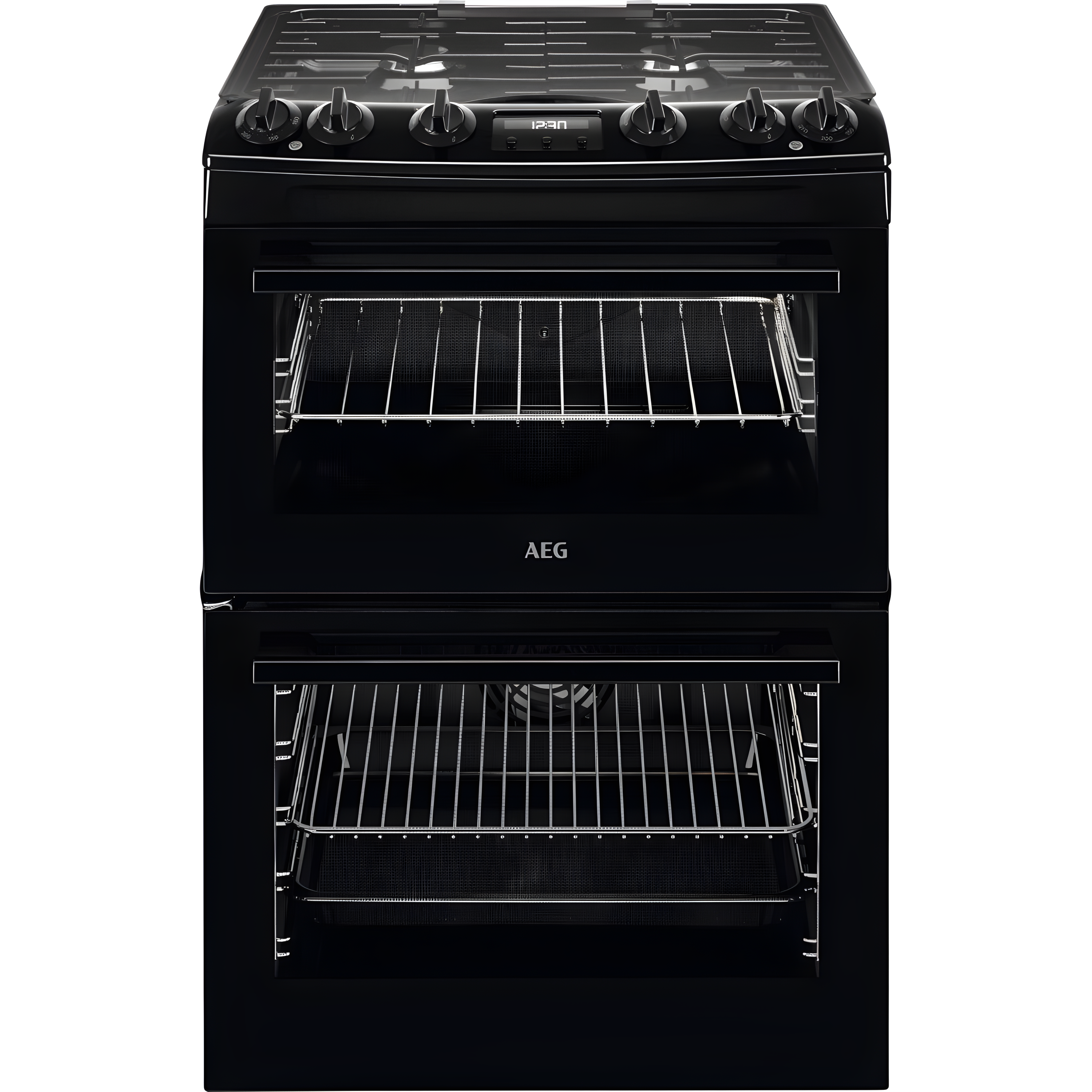 AEG CKX6540ACB - Black Dual Fuel Cooker - 77/39L Capacity - A