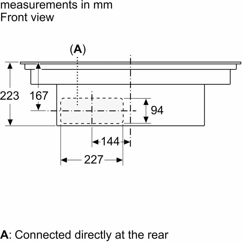 Bosch Series 8 PXX875D67E - Black 80cm Venting Hob - 4 Zones - B Energy Rated