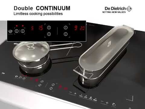 De Dietrich DPI7650BU - Black 65cm 4 Zone Induction Hob - 15 Power Levels - Auto Heat Up &amp; Boil