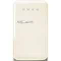 Smeg FAB5RCR6 - Cream 34L Mini Fridge - Right Hand Hinge - 36dB