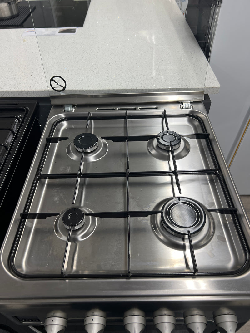 Hotpoint HD5G00CCX/UK - Stainless steel 4 Zone Gas Cooker - Catalytic cleaning - A energy - Unboxed