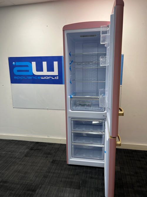 CDA FLORENCE TEA ROSE - Pink Freestanding 60/40 Frost Free Fridge Freezer - Unboxed