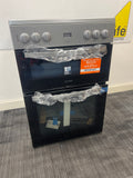 Indesit IDE6VDCS1 - Silver Electric Double Cooker - 60cm Ceramic Hob - A Energy - Unboxed