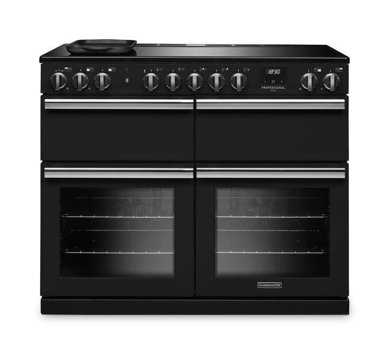 Rangemaster PRDLB110EIPCBL/CM1 - Black 110cm Induction Range Cooker - A energy