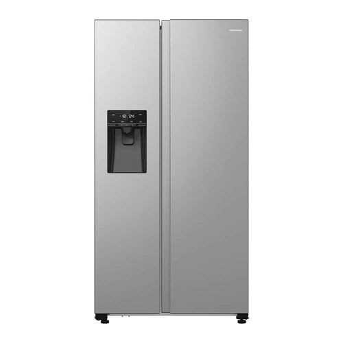 Hisense RS5P535NTCDUK - Silver American Fridge Freezer - 566L - Ice & Water