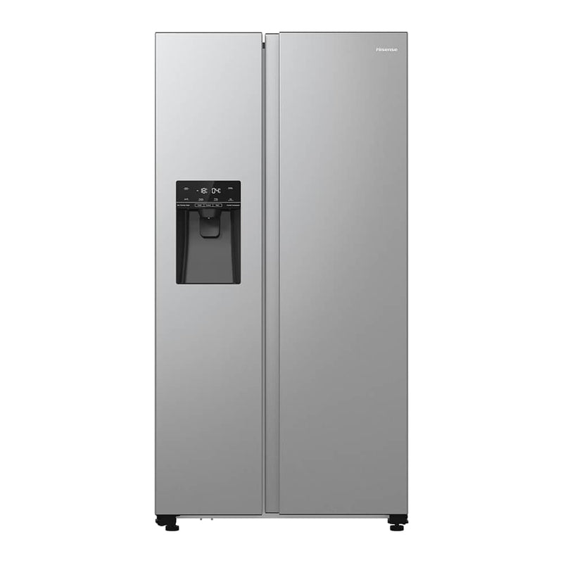 Hisense RS5P535NTCDUK - Silver American Fridge Freezer - 566L - Ice & Water