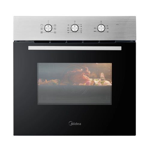Midea MBO65M90M1-X - Stainless Steel Single Oven - 70L Capacity - A Energy Rating