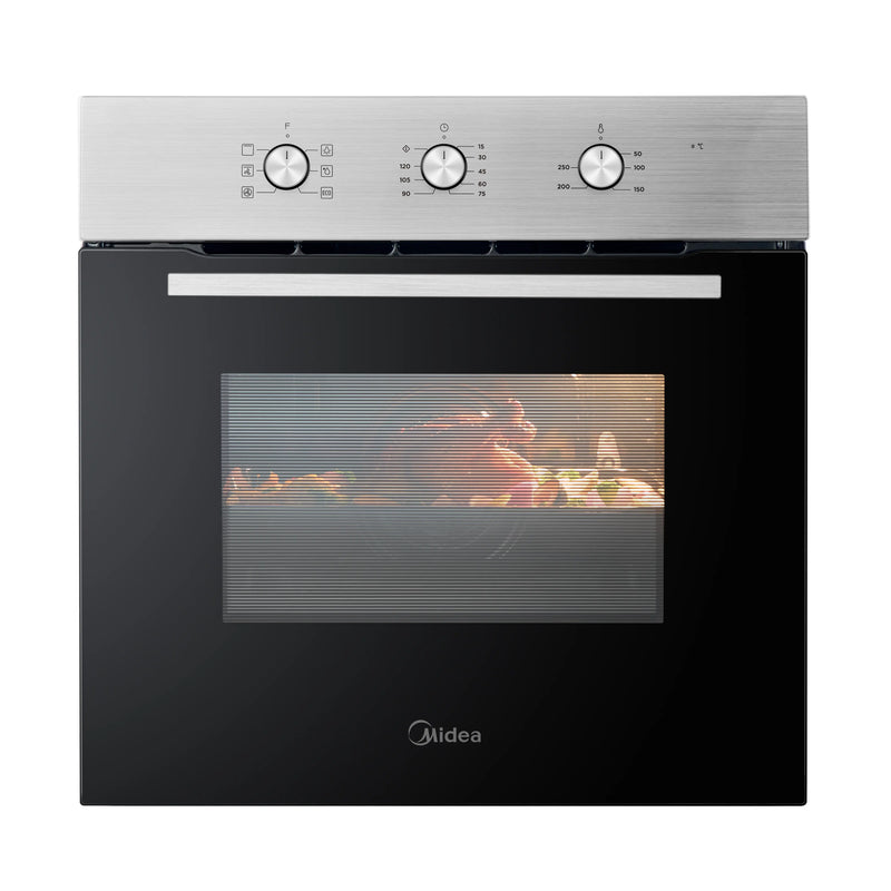 Midea MBO65M90M1-X - Stainless Steel Single Oven - 70L Capacity - A Energy Rating