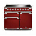 Rangemaster ELS100EIRD - Cherry Red Range Cooker - 155L Dual Oven - A Rated