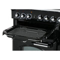 Rangemaster Classic Deluxe CDL100DFFRP/C - Royal Pearl/Chrome 100cm Range Cooker - Dual Fuel - A Rated