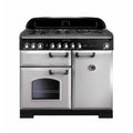 Rangemaster Classic Deluxe CDL100DFFRP/C - Royal Pearl/Chrome 100cm Range Cooker - Dual Fuel - A Rated