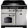 Rangemaster CDL100EIRP/C - Royal Pearl/Chrome Silver Range Cooker - 5 Zone Induction - A Rated