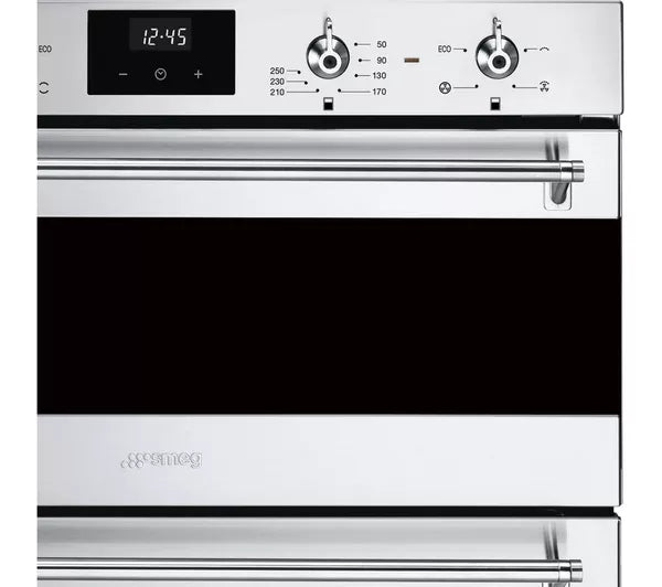 Smeg DUSF6300X - Stainless steel Built under Electric Double Oven - A/B energy - Display