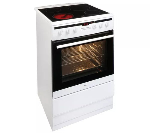 Amica 608CE2TAW - White 4 Zone Electric Cooker - A energy