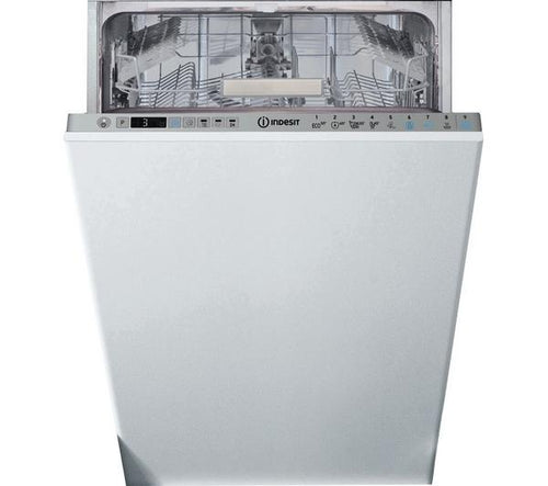 Indesit DSIO 3T224 E Z UK N - Silver 10 Place Slimline Integrated Dishwasher - 44dB - E Energy Rating