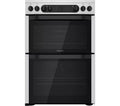 Hotpoint HDM67V9DCX/UK - Stainless Steel Electric Ceramic Cooker - 77L/49L Dual Oven - A Energy