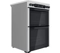 Hotpoint HDM67V9DCX/UK - Stainless Steel Electric Ceramic Cooker - 77L/49L Dual Oven - A Energy