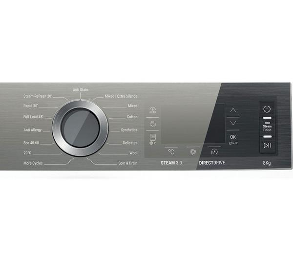 Hotpoint H6 W845WB UK - White Freestanding 8KG Washing Machine - 1400 RPM - B energy - Display
