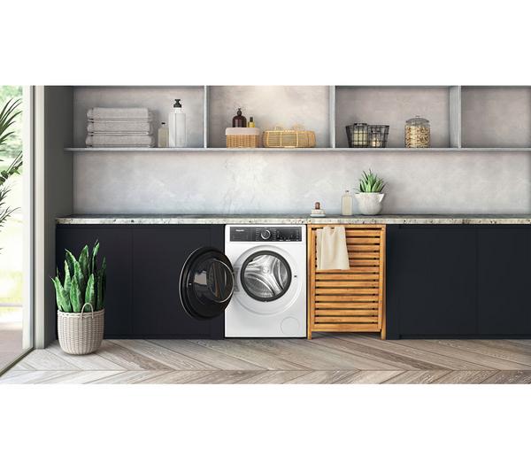 Hotpoint H6 W845WB UK - White Freestanding 8KG Washing Machine - 1400 RPM - B energy - Display
