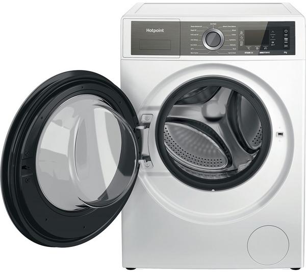 Hotpoint H6 W845WB UK - White Freestanding 8KG Washing Machine - 1400 RPM - B energy - Display