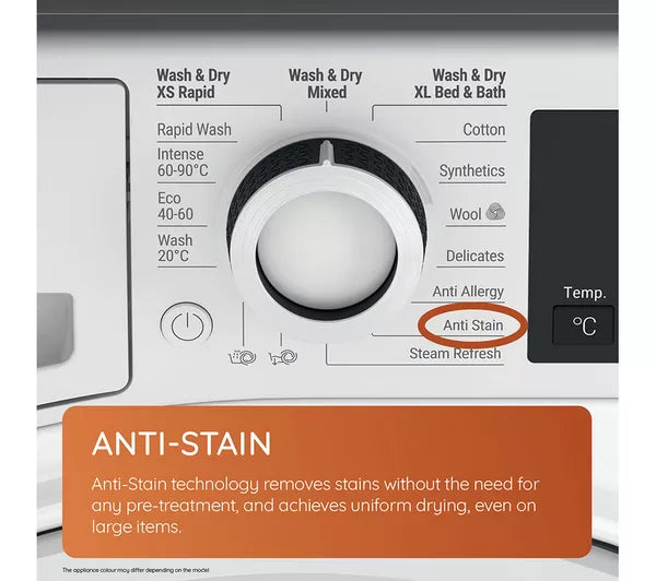 Hotpoint NDB 11724 W UK - White 11KG/7KG Washer Dryer - 1600 RPM - C/E energy