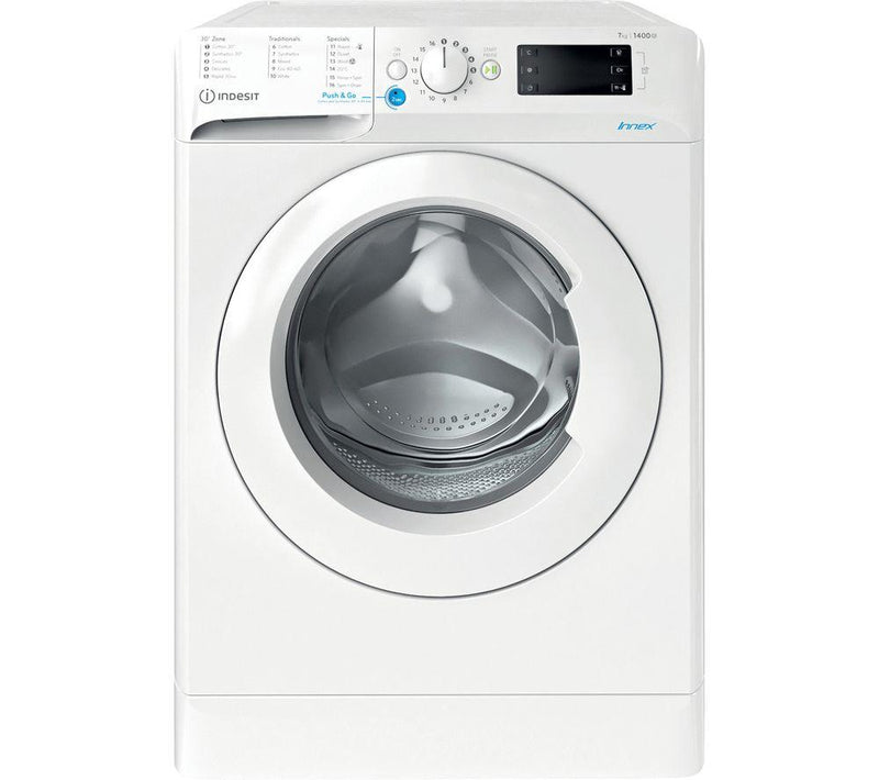 Indesit BWE91684XWUKN - White Freestanding 9KG Washing Machine - 1600 RPM - C energy