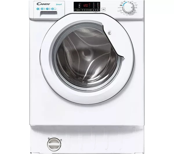 Candy CBW 48D1W4-80 - White 8KG Integrated Washing Machine - 1400 RPM - B energy