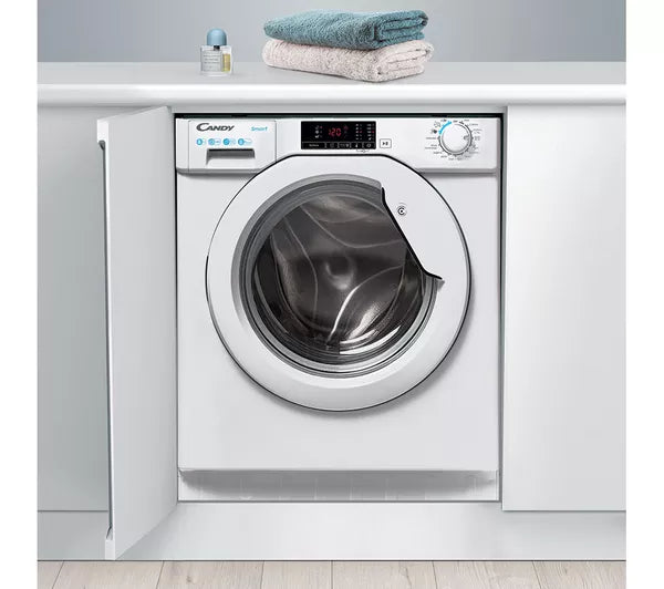 Candy CBW 48D1W4-80 - White 8KG Integrated Washing Machine - 1400 RPM - B energy