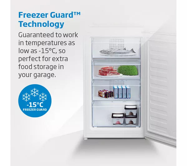 Beko CNG4582VW - White Freestanding Frost Free Fridge Freezer - 168L/102L - E Energy