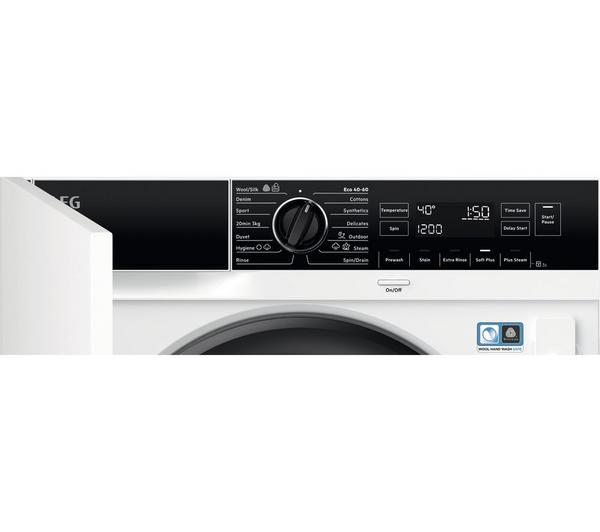AEG LF7C8636BI - 7000 Series Integrated 8KG Washing Machine - 1600 RPM - B energy - Display