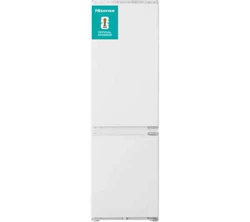 Hisense RIB312F4AWE 177cm High 70/30 Integrated Frost Free Fridge Freezer with Sliding Door Fixing Kit - White - E Rated