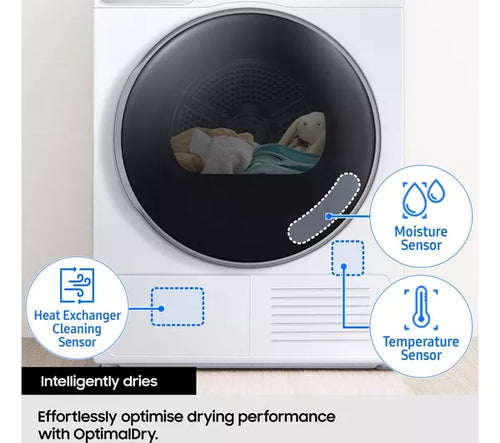 Samsung DV90CGC0A0AEEU - White 9KG Heat Pump Tumble Dryer - A++ Energy Rating