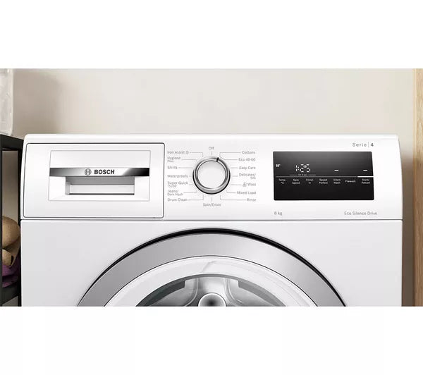 Bosch Series 4 WAN28258GB - White Freestanding 8KG Washing Machine - 1400 RPM - A energy - Display