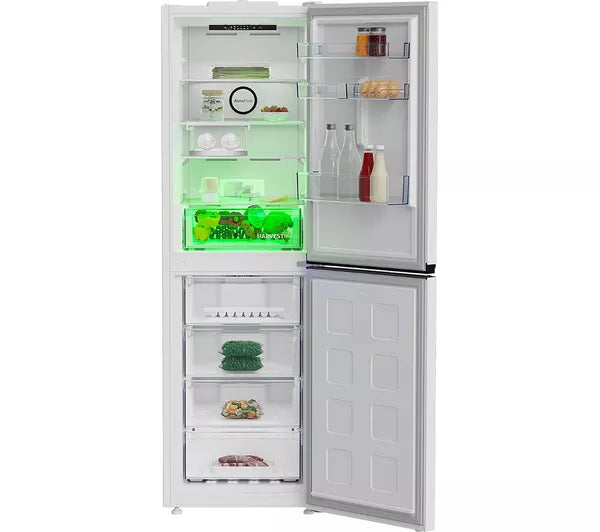 Beko CNG4692VW - White 50/50 Fridge Freezer - HarvestFresh AeroFlow - E Energy Rating