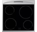 Amica AFC601SS 60 cm Electric Ceramic Cooker - Black & Stainless Steel  - A energy