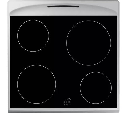 Amica AFC601SS 60 cm Electric Ceramic Cooker - Black & Stainless Steel  - A energy