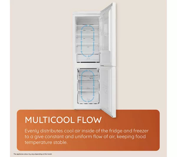 Hotpoint HTC20 T322 UK - White 70/30 - Sliding Hinge - Tall Integrated Frost Free Fridge Freezer - E energy - Display