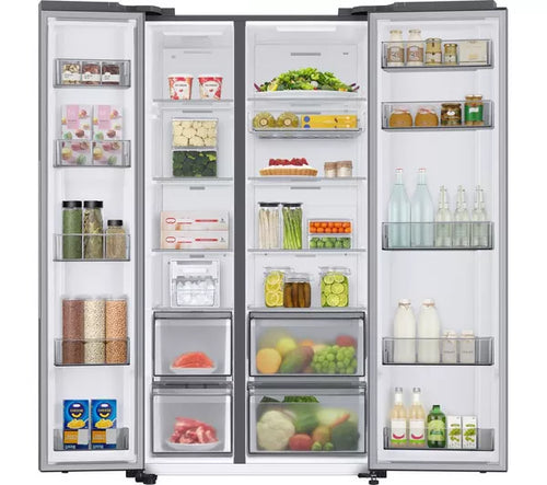 Samsung RS66DG813CS9EU - Silver American Fridge Freezer - 642L - C Energy