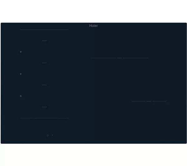 Haier HAMTB86IRCS - Black 80cm Induction Hob - 4 Zones