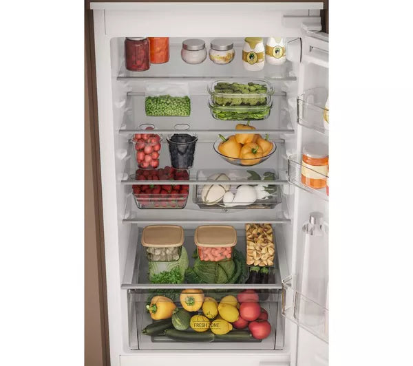 Hotpoint HTC18D011A1 - White 70/30 Built In Static Fridge Freezer - 273L Capacity - E Energy Rating