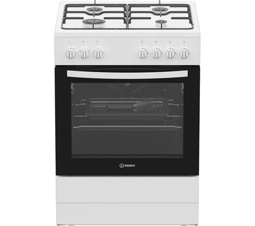 Indesit I6G3PMW/UK - White Dual Fuel Cooker - 60cm - A Energy